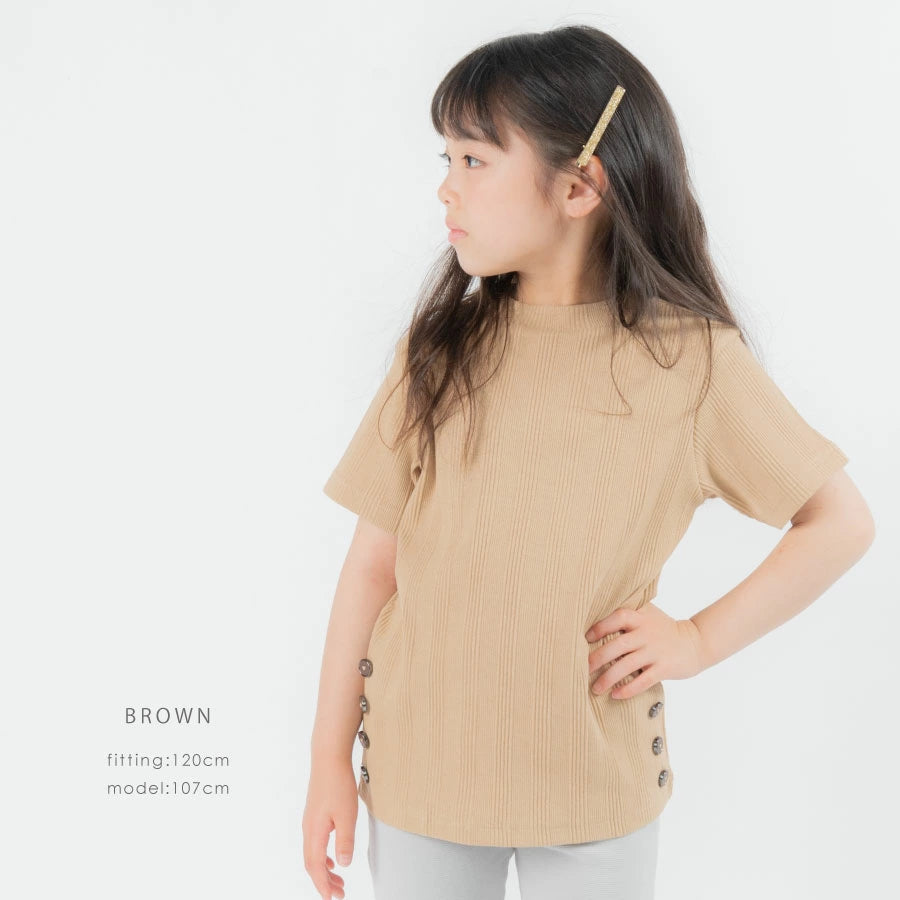 【OUTLET SALE】サイドボタン トップス
