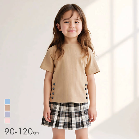 【OUTLET SALE】サイドボタン トップス