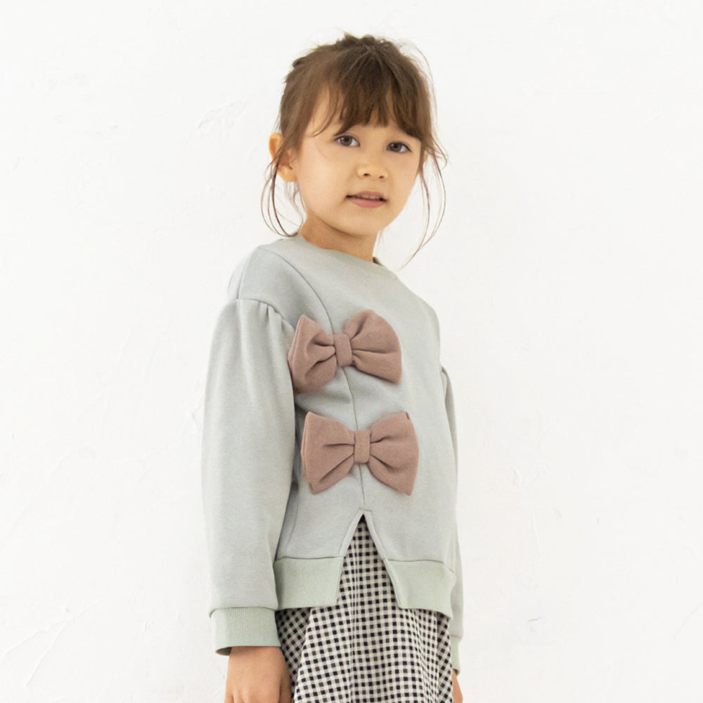 裏起毛リボン付きトップス – 子供服通販の ever closet