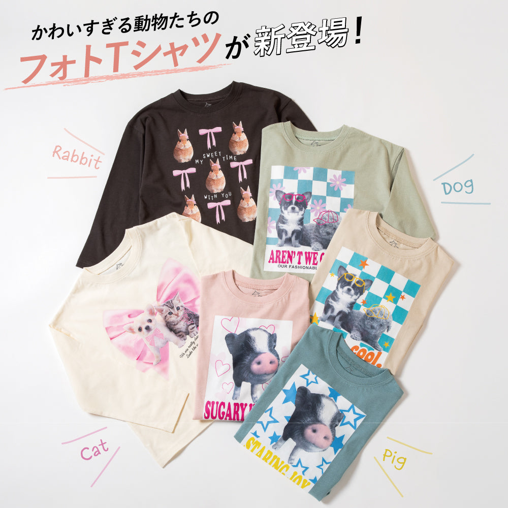 【今だけ!!春割】アニマルフォト Tシャツ