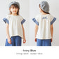 袖フリル半袖Tシャツ