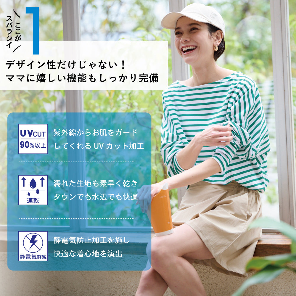【初夏割】 【UVカット率90％】速乾ラッシュガードパンツ(レディース)