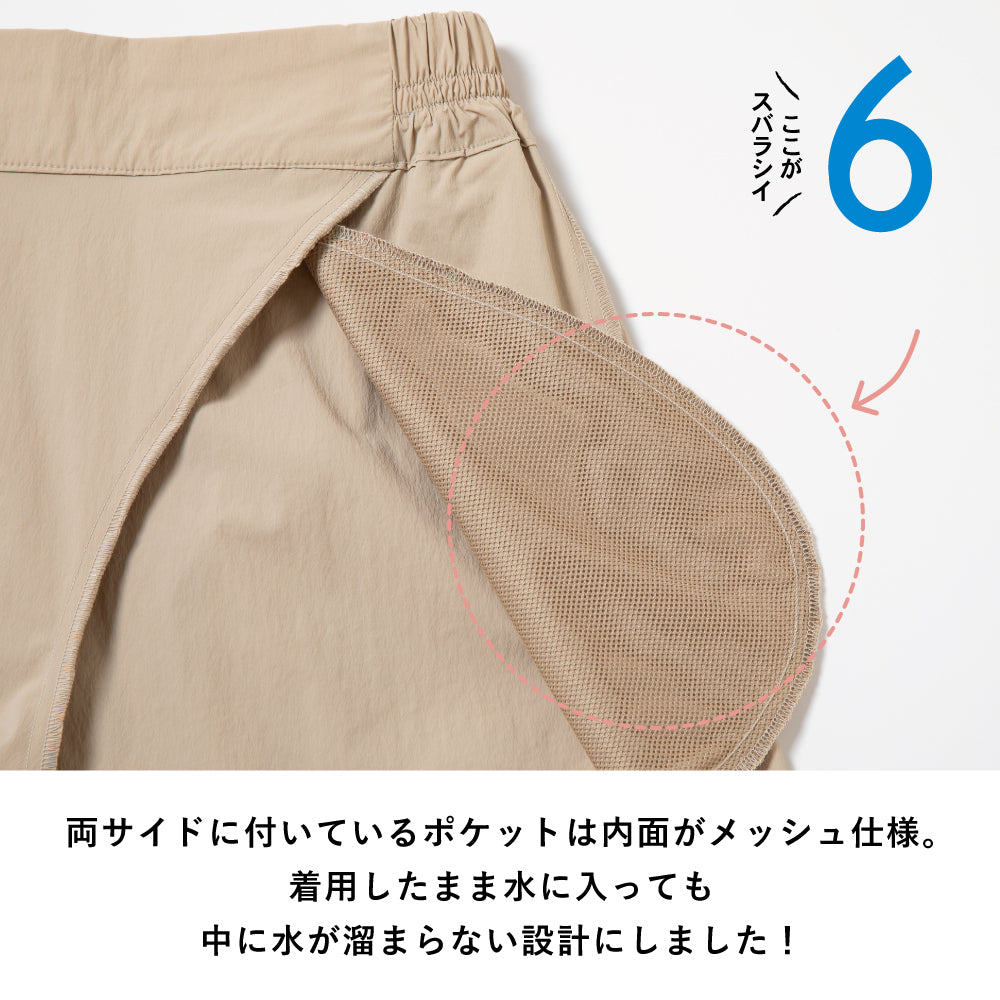 【初夏割】 【UVカット率90％】速乾ラッシュガードパンツ(レディース)