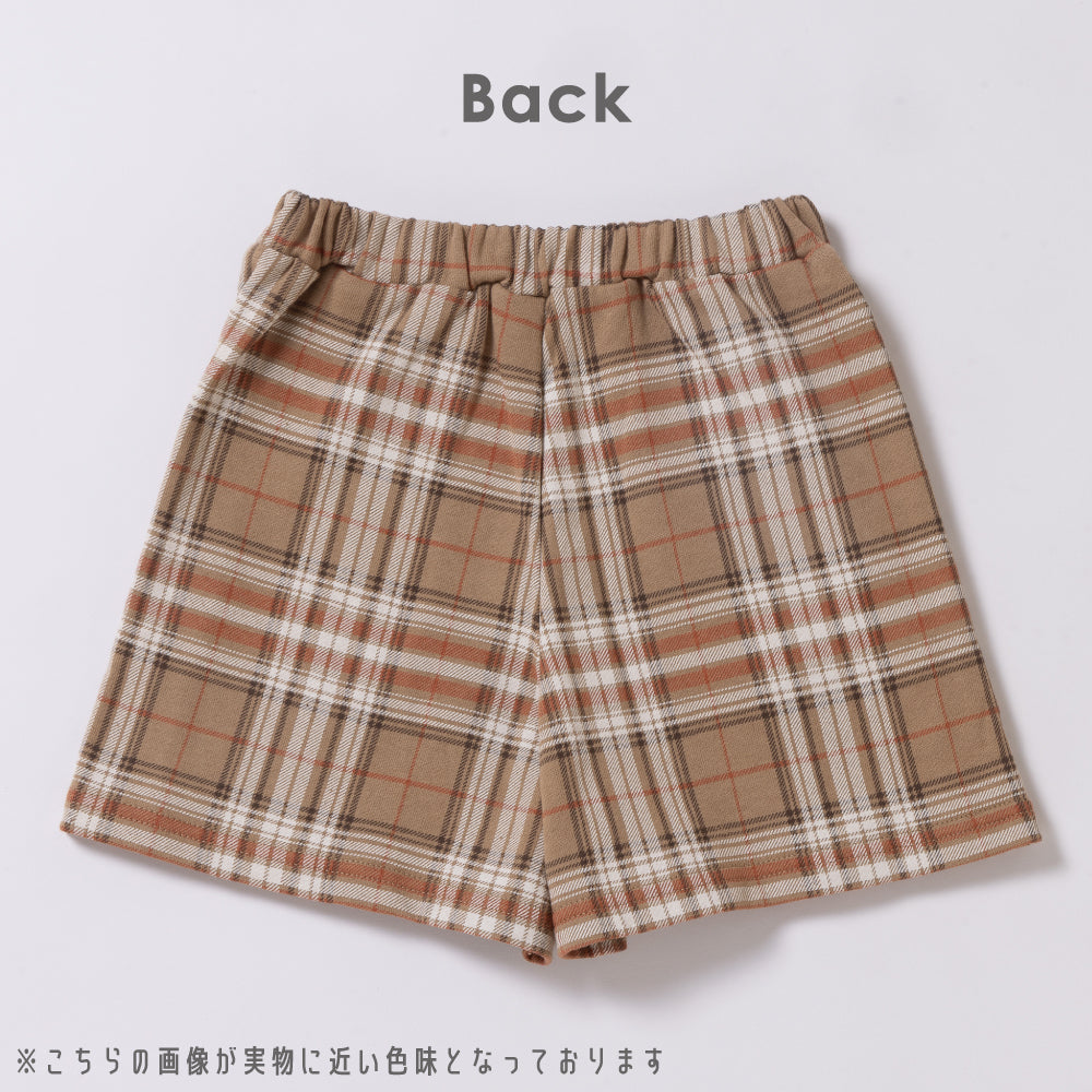 スウェット素材　総柄キュロット