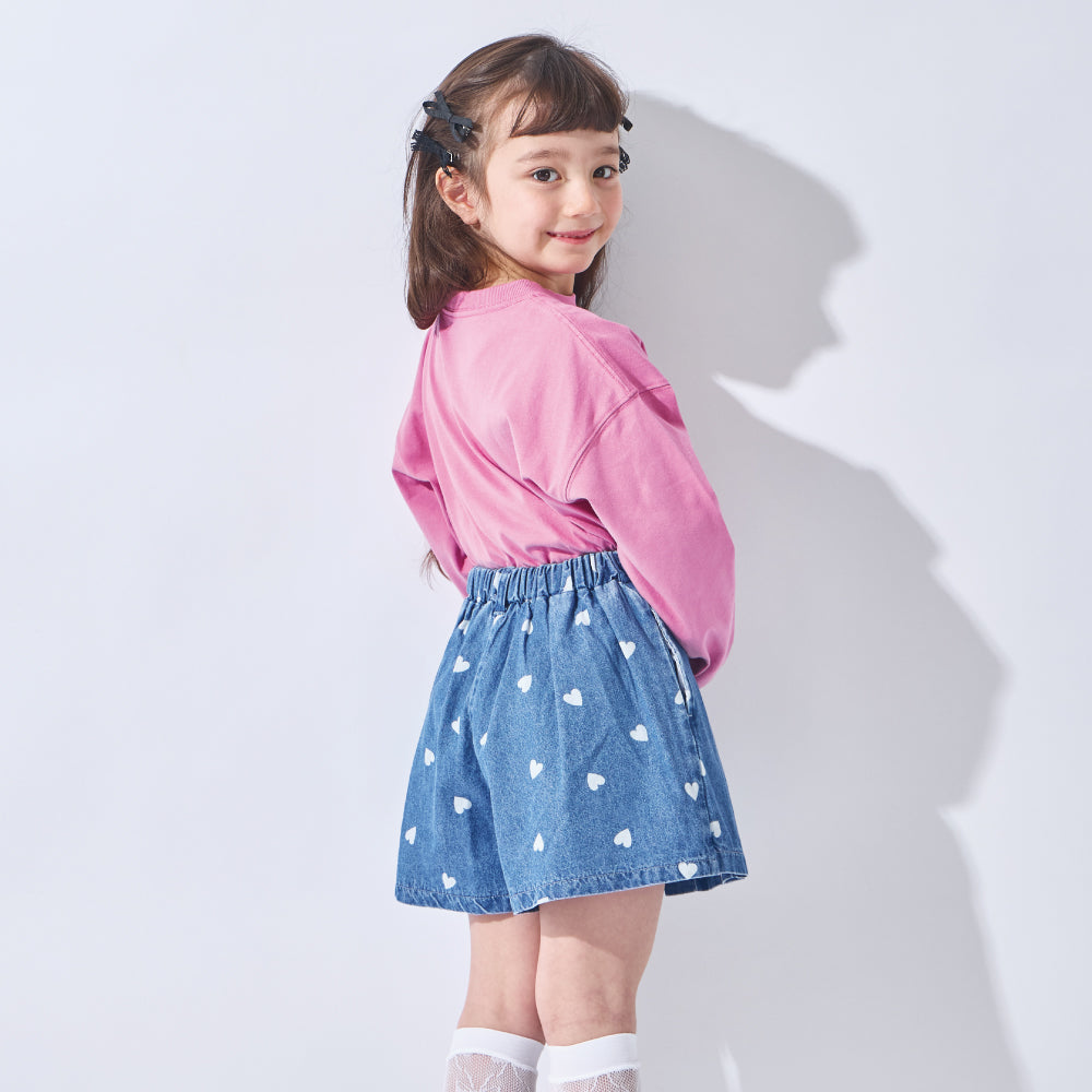 【新色登場】 デニムプリーツキュロット