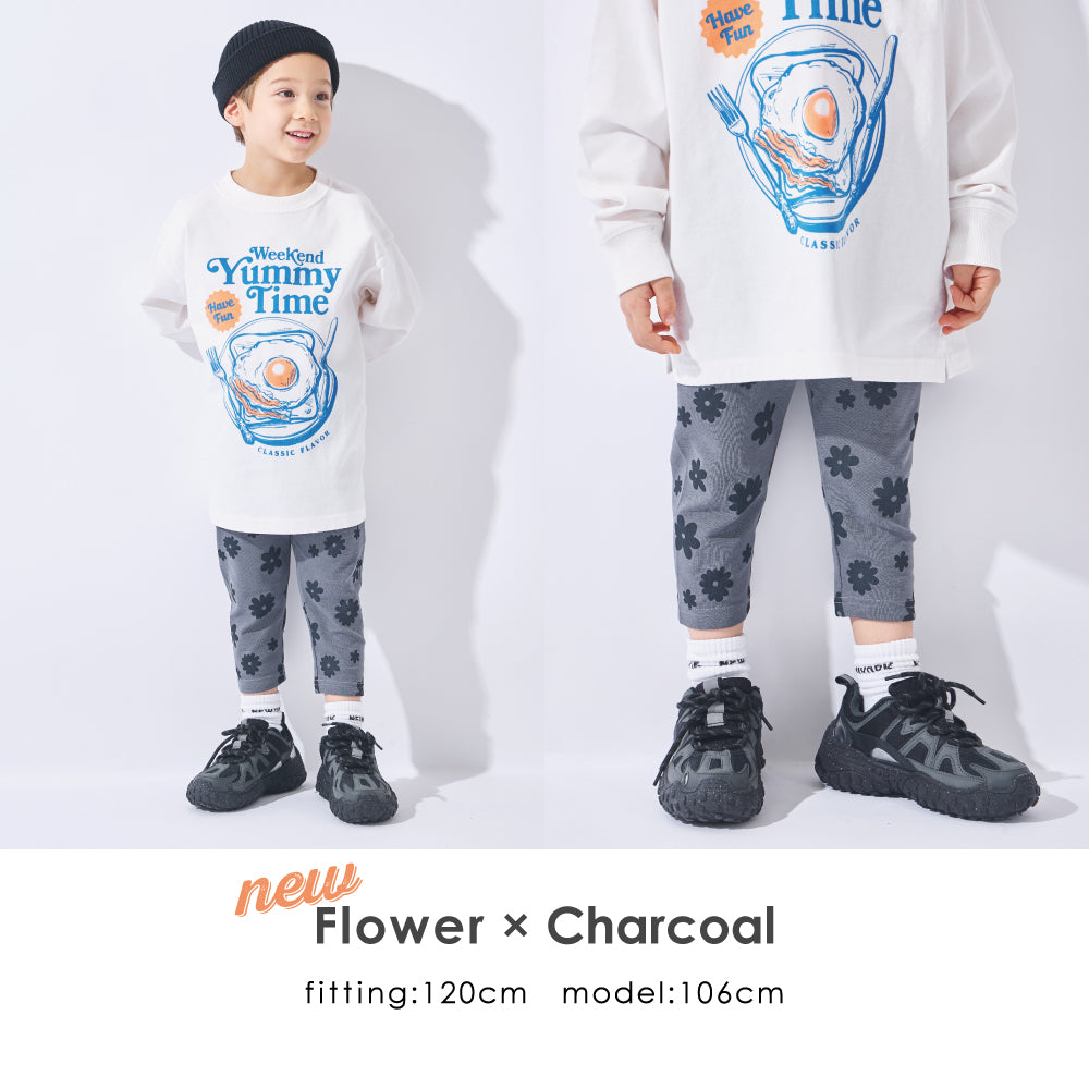 【2026年 春新作】6分丈総柄レギンス