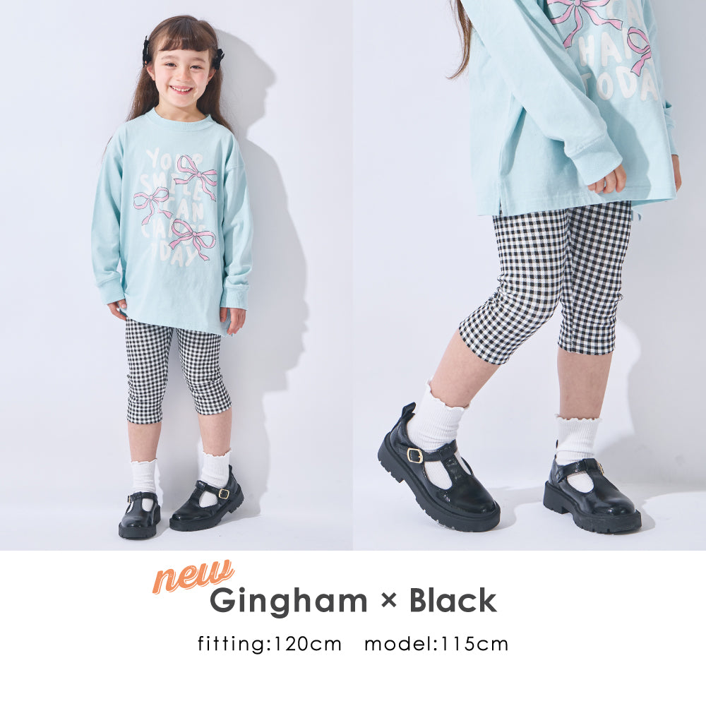 【2026年 春新作】6分丈総柄レギンス