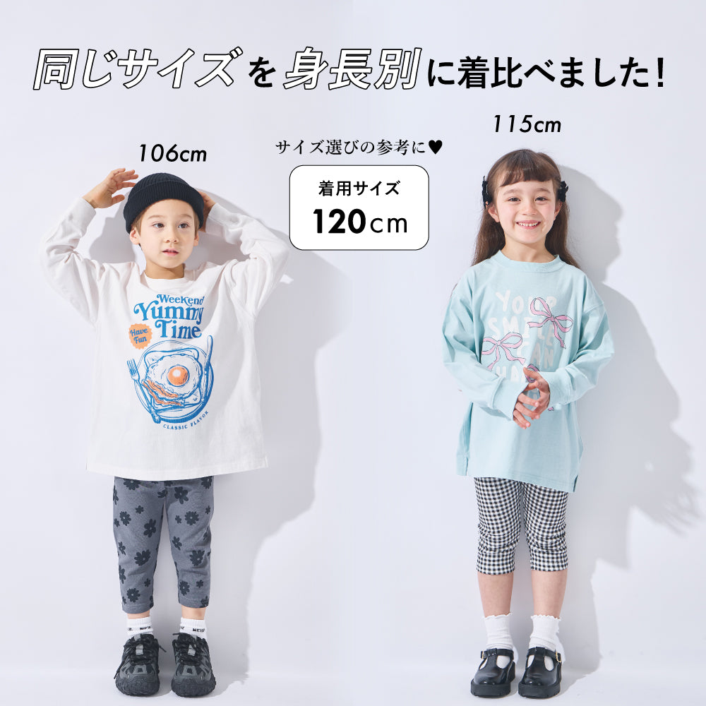 【2026年 春新作】6分丈総柄レギンス