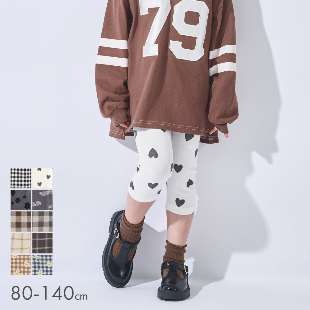 【2026年 春新作】6分丈総柄レギンス