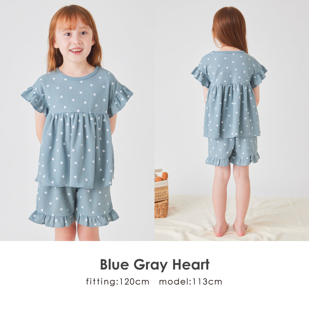 総柄ワッフルパジャマ