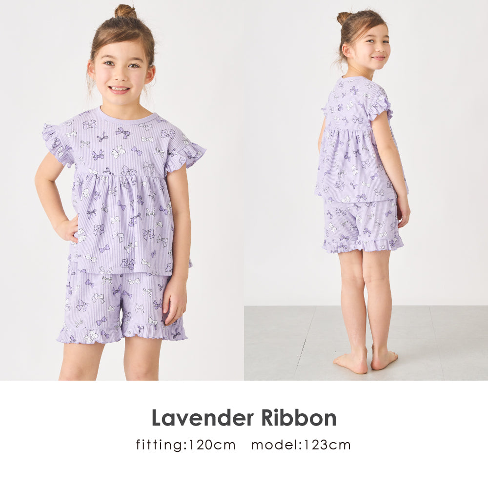 総柄ワッフルパジャマ