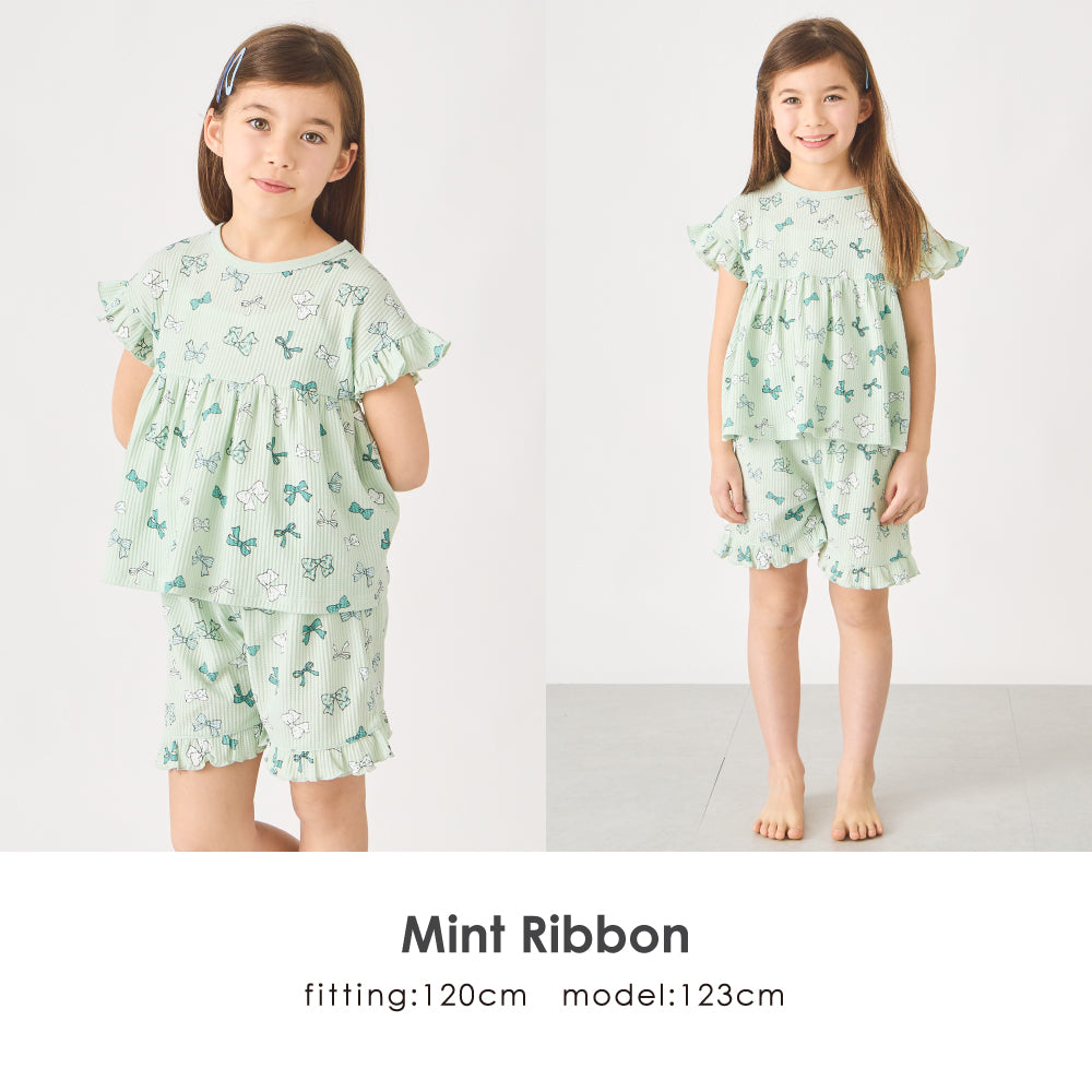 総柄ワッフルパジャマ