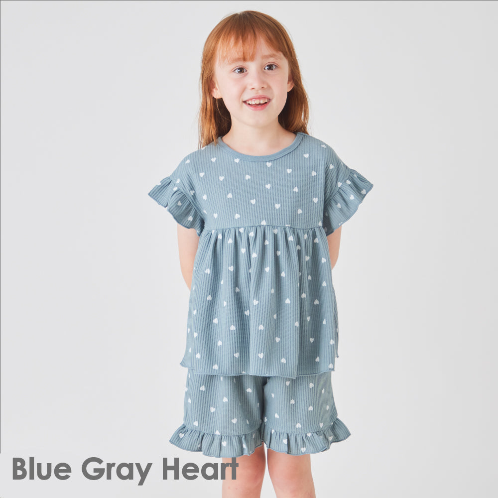 総柄ワッフルパジャマ