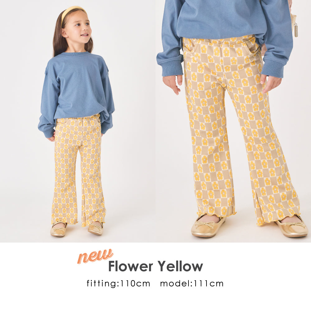 総柄ジャガード フレアパンツ – 子供服通販の ever closet