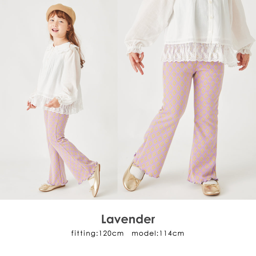 ハンドメイド子供袋 フレアシャツ、フリルパンツ120 総柄ジャガード フレアパンツ – 子供服通販の ever closet