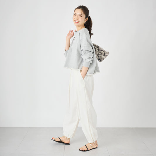 【Ladies】 スキッパースウェット