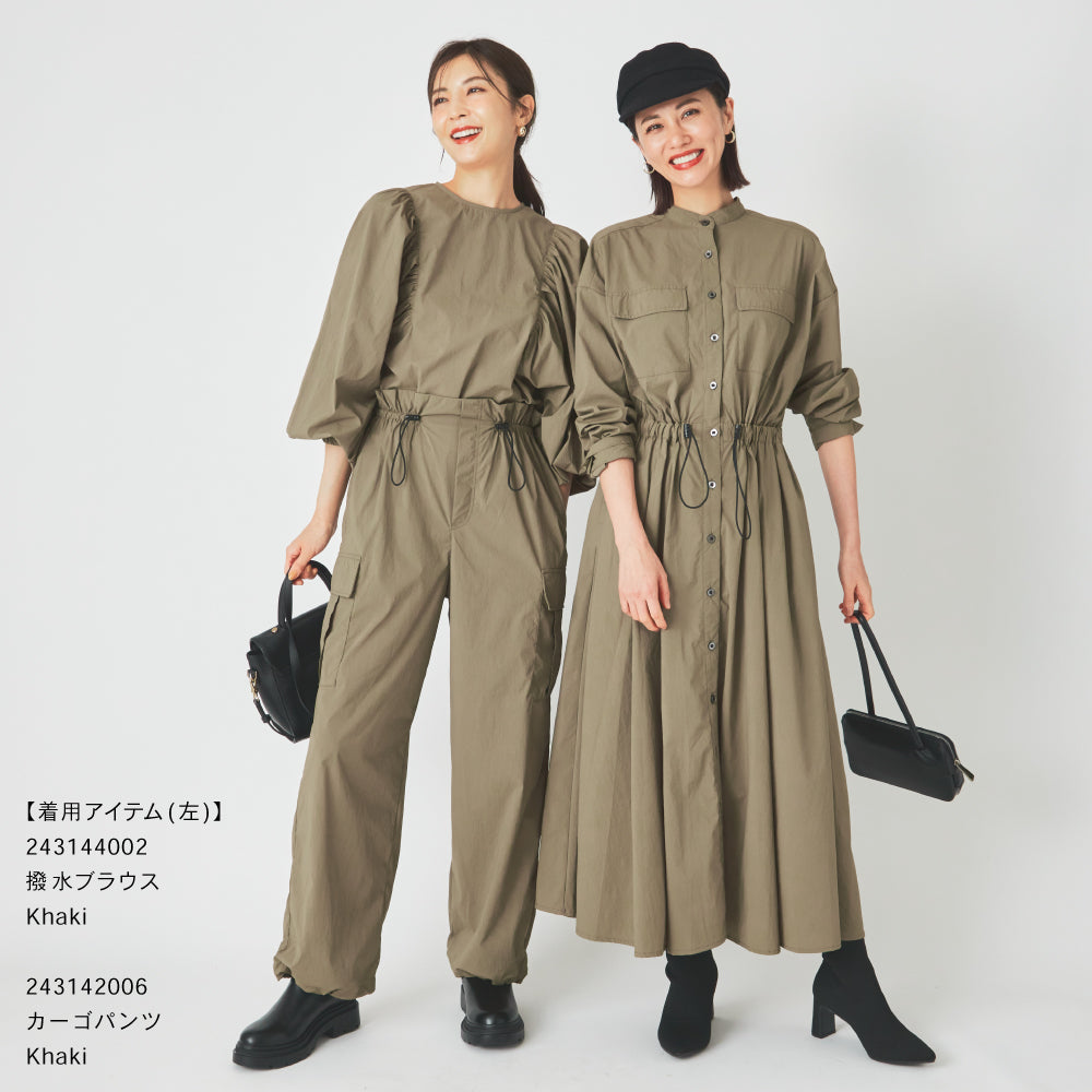 【Ladies】  撥水 シャツワンピース