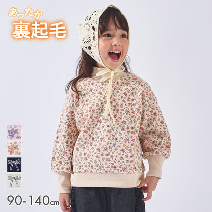 裏起毛 総柄 トップス