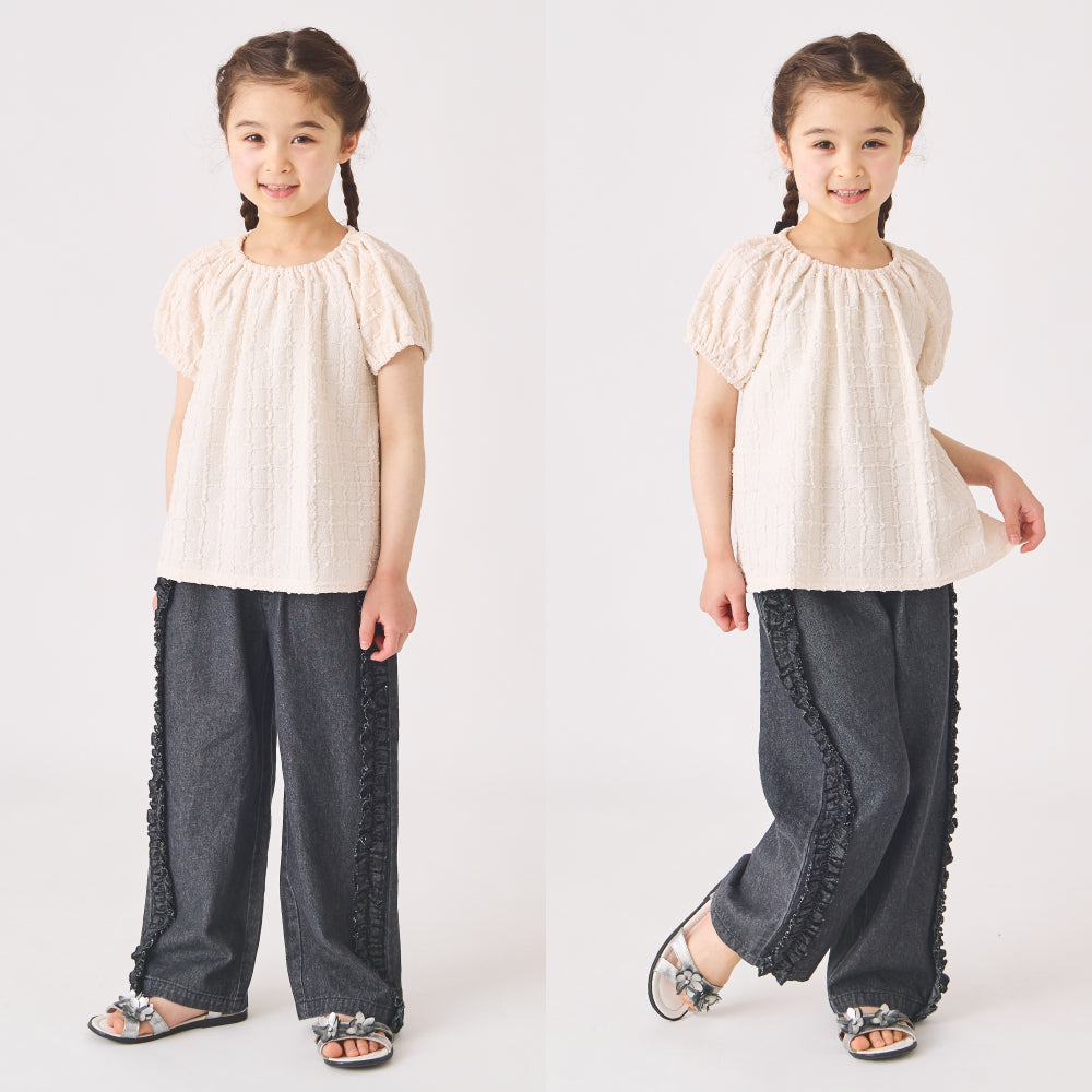 【新色登場】フリルデニムパンツ