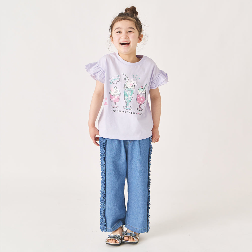 【今だけ!!春割】フリル 半袖Tシャツ