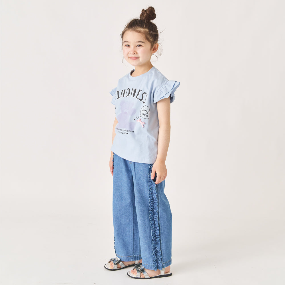 【今だけ!!春割】フリル 半袖Tシャツ