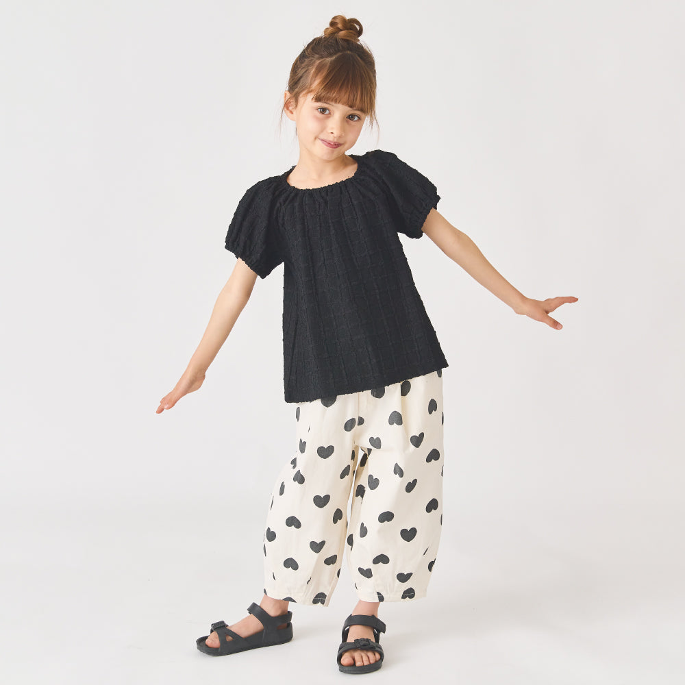 バックリボン ジャガードTシャツ