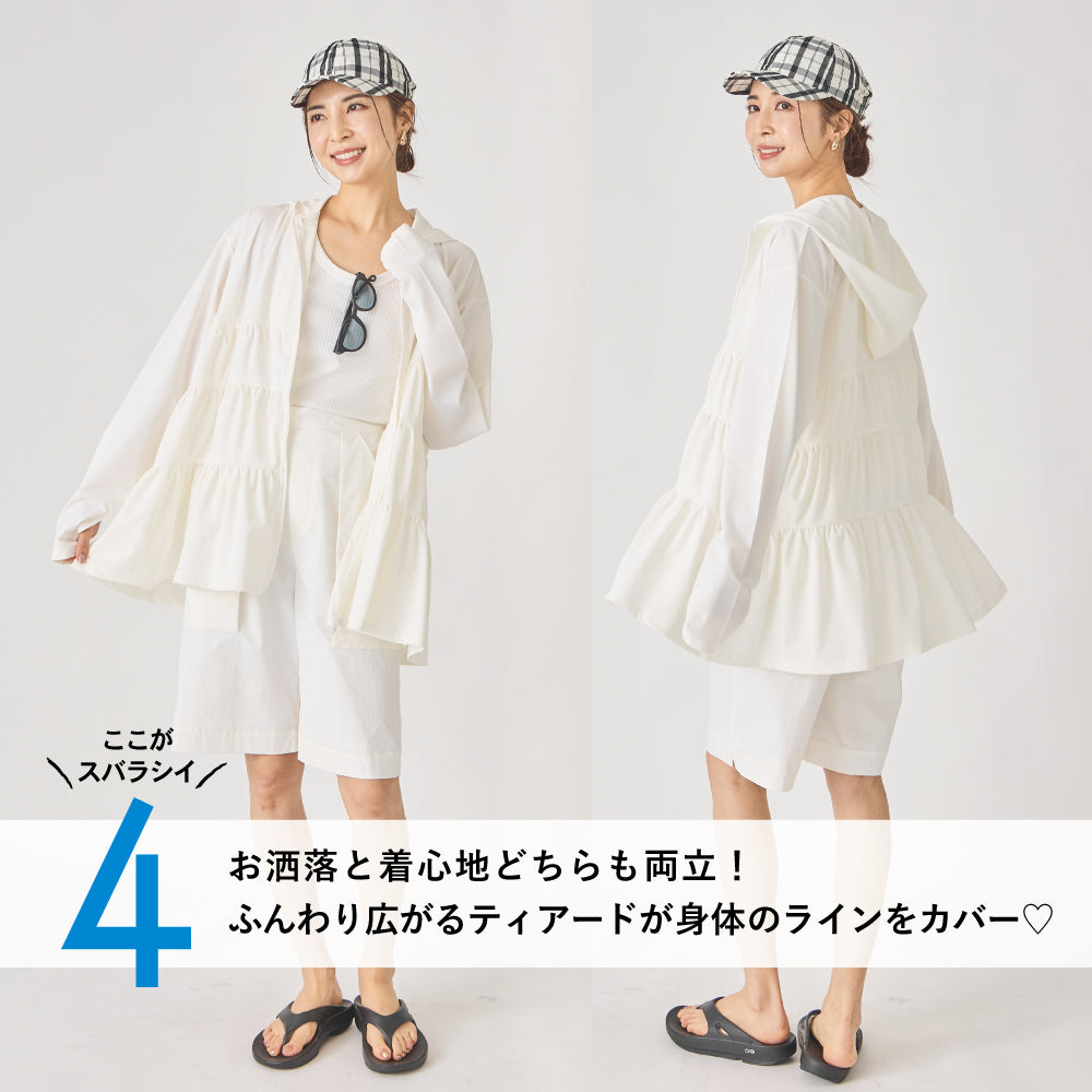 【Ladies】 ラッシュガード カーディガン