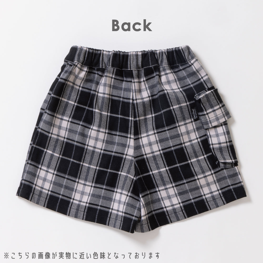 【春割】チェック柄ラップキュロット