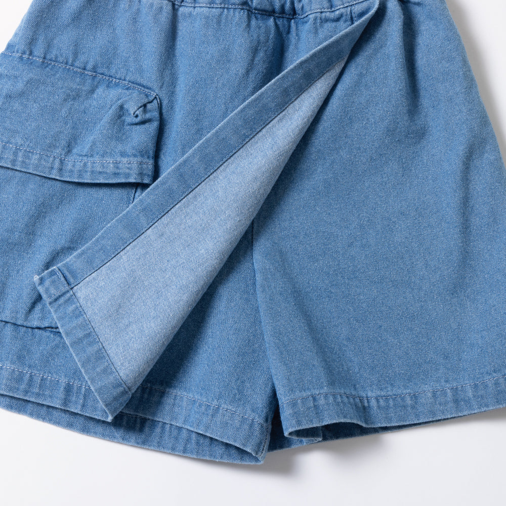 【2026年 春新作】デニム ラップ キュロット