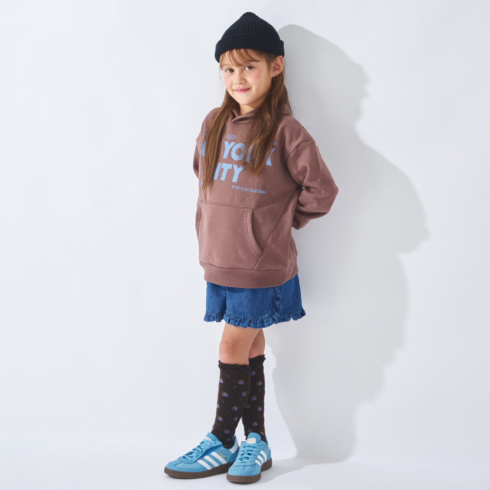 デニム フリル ショートパンツ
