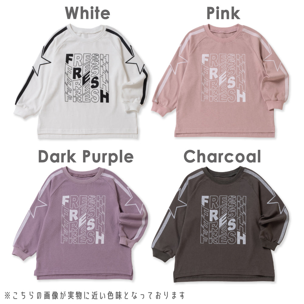 【春割】ラグラン袖 プリントTシャツ
