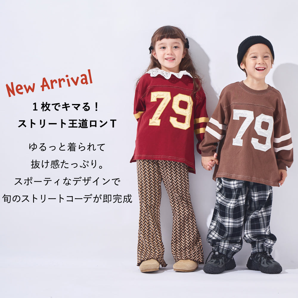 こなれ感アップ ナンバリング長袖Tシャツ