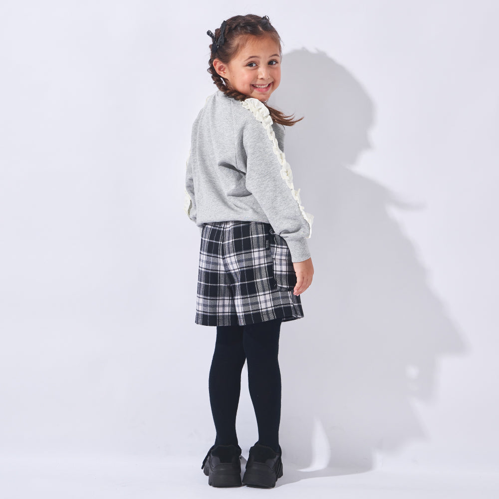 袖フリルトレーナー