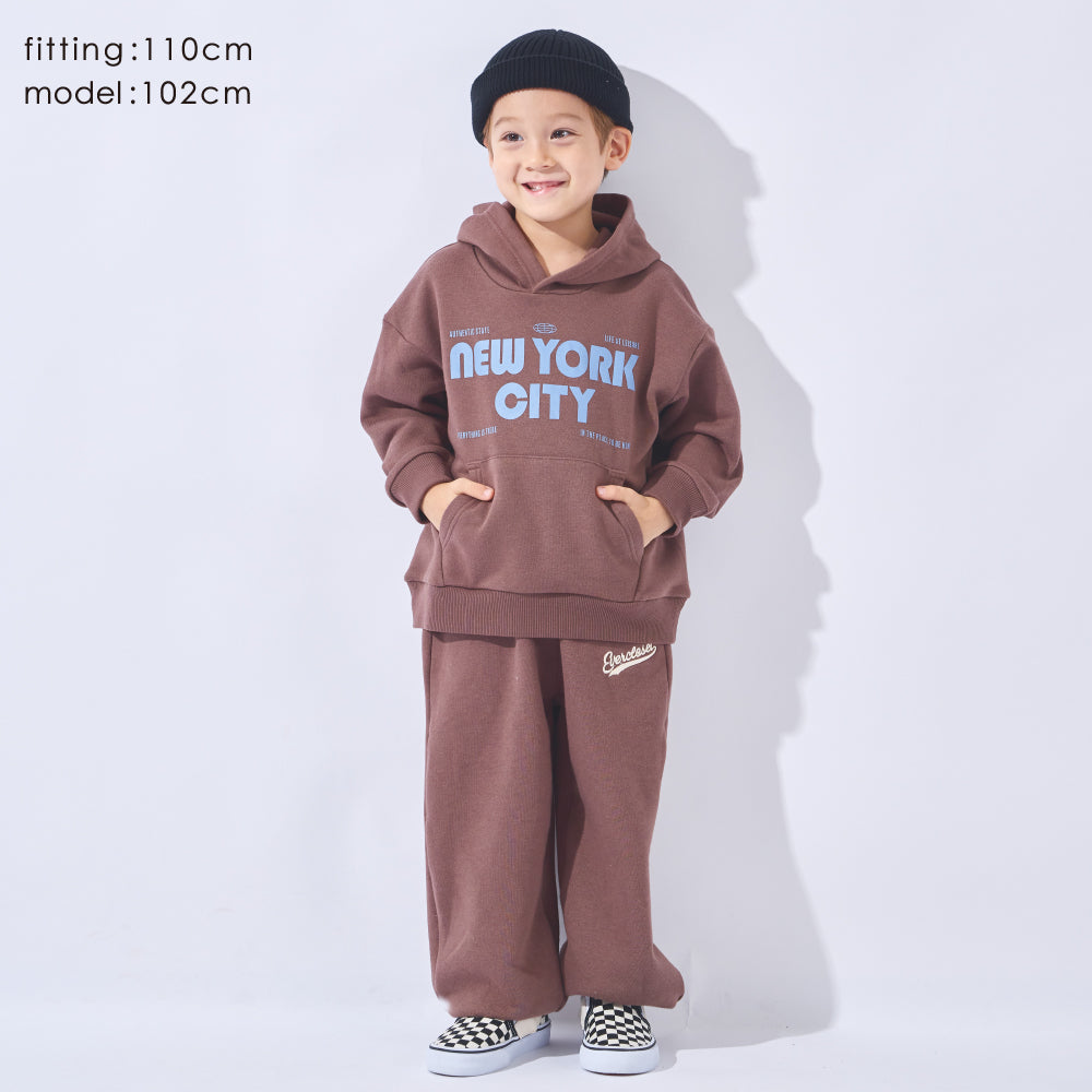 裏起毛 プリント フーディー