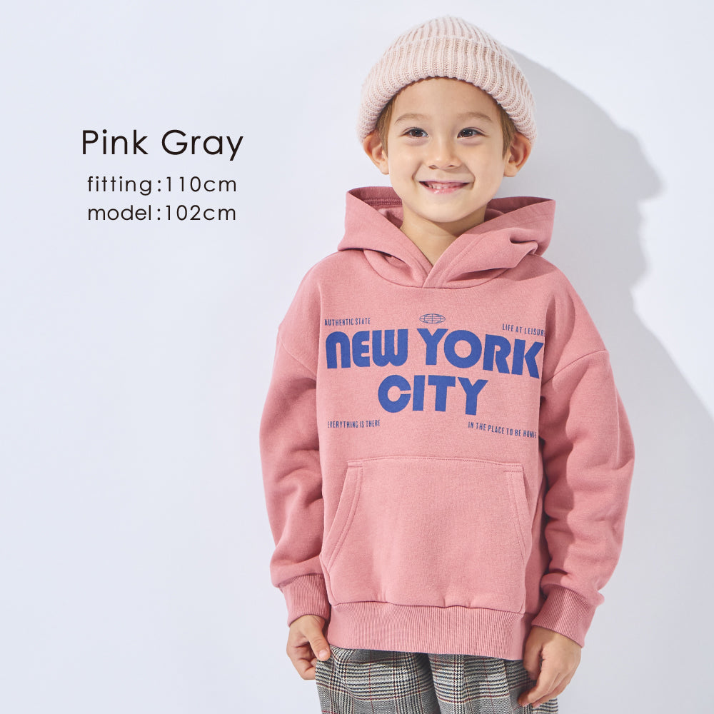 裏起毛 プリント フーディー