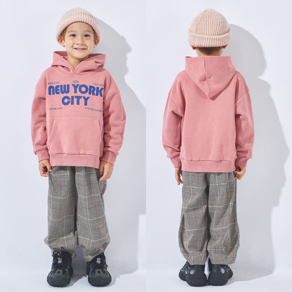 裏起毛 プリント フーディー