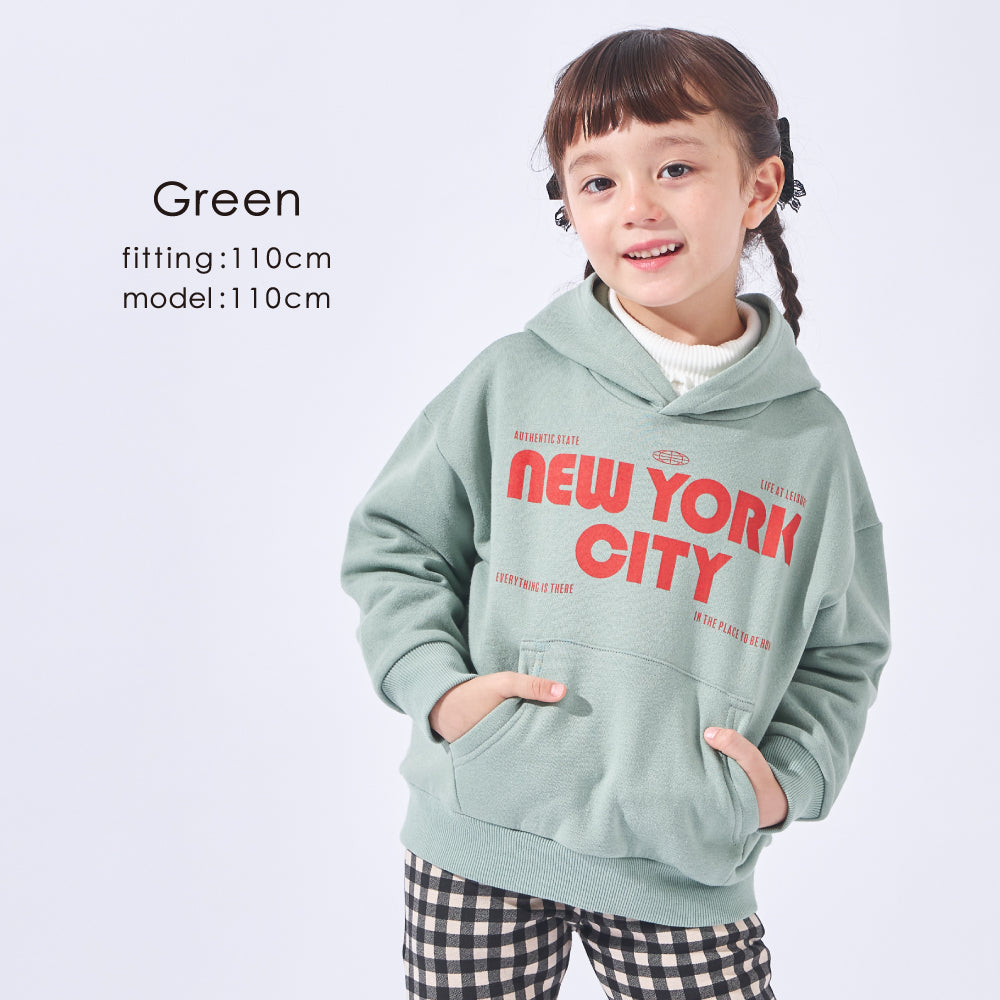 裏起毛 プリント フーディー