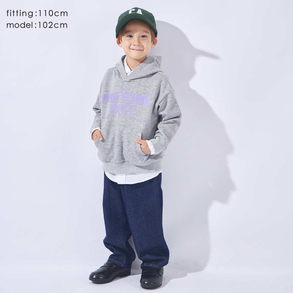 裏起毛 プリント フーディー