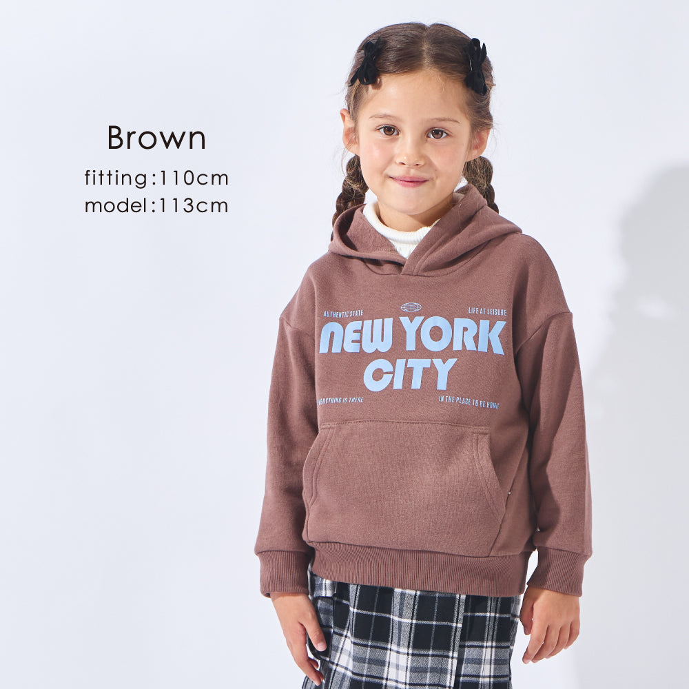 裏起毛 プリント フーディー