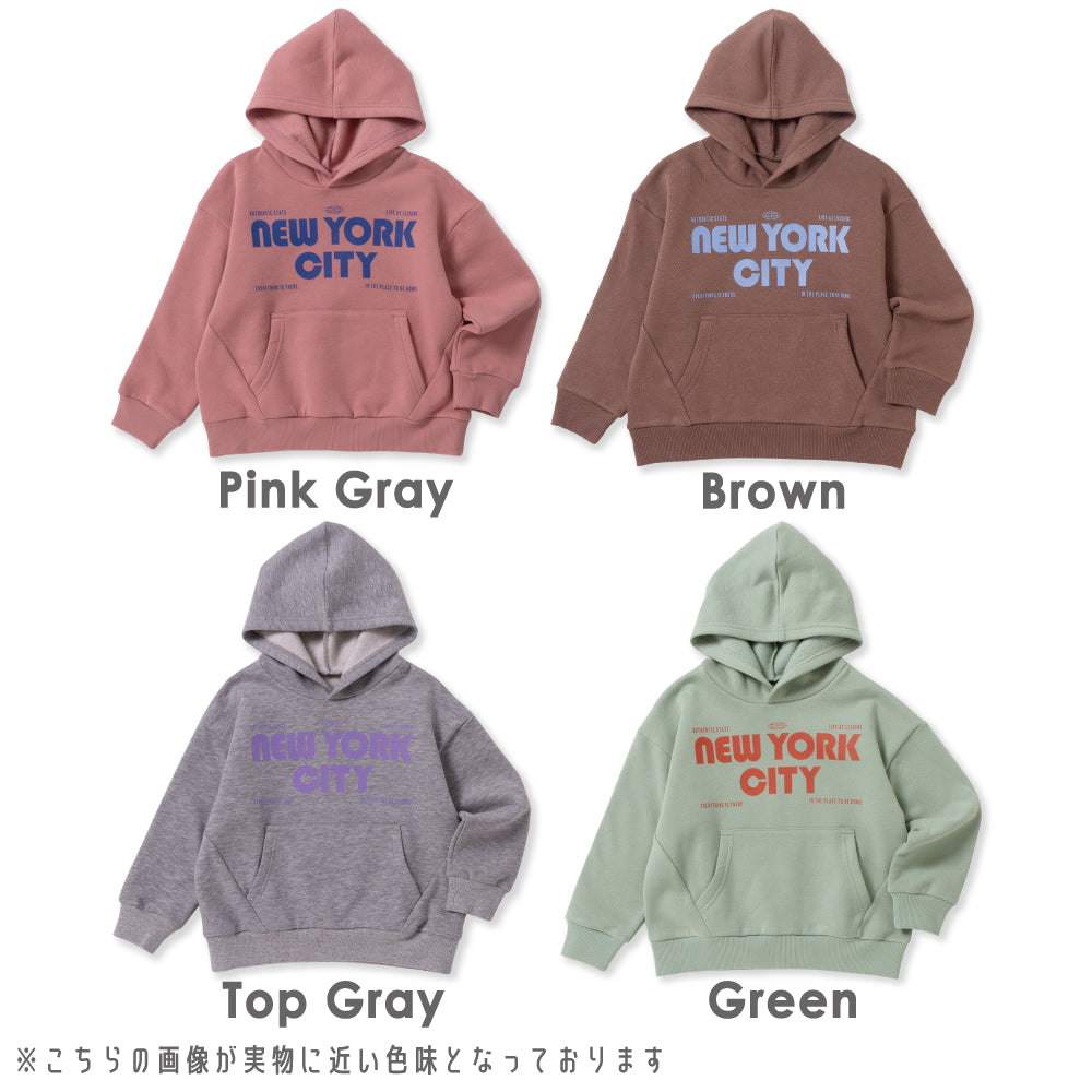 裏起毛 プリント フーディー