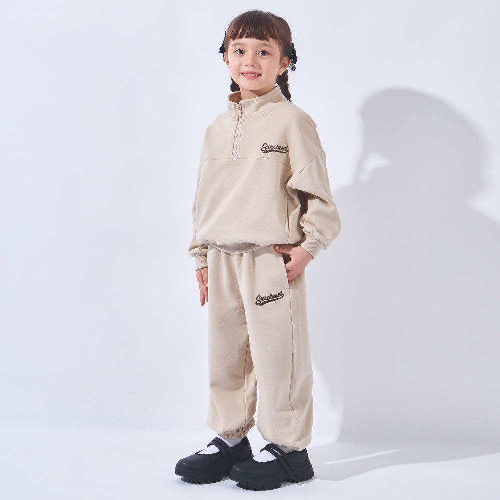 裏起毛ハーフジップトレーナー