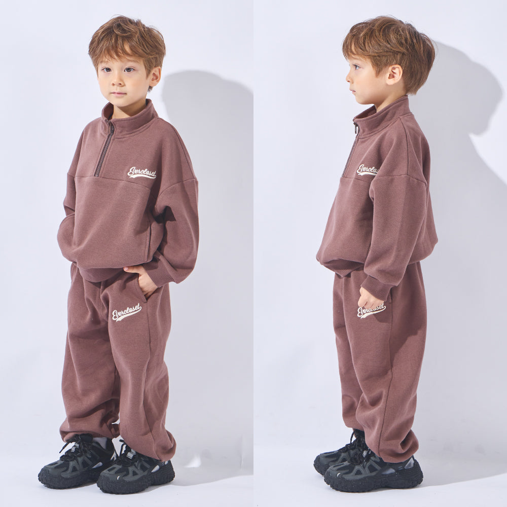 裏起毛ハーフジップトレーナー