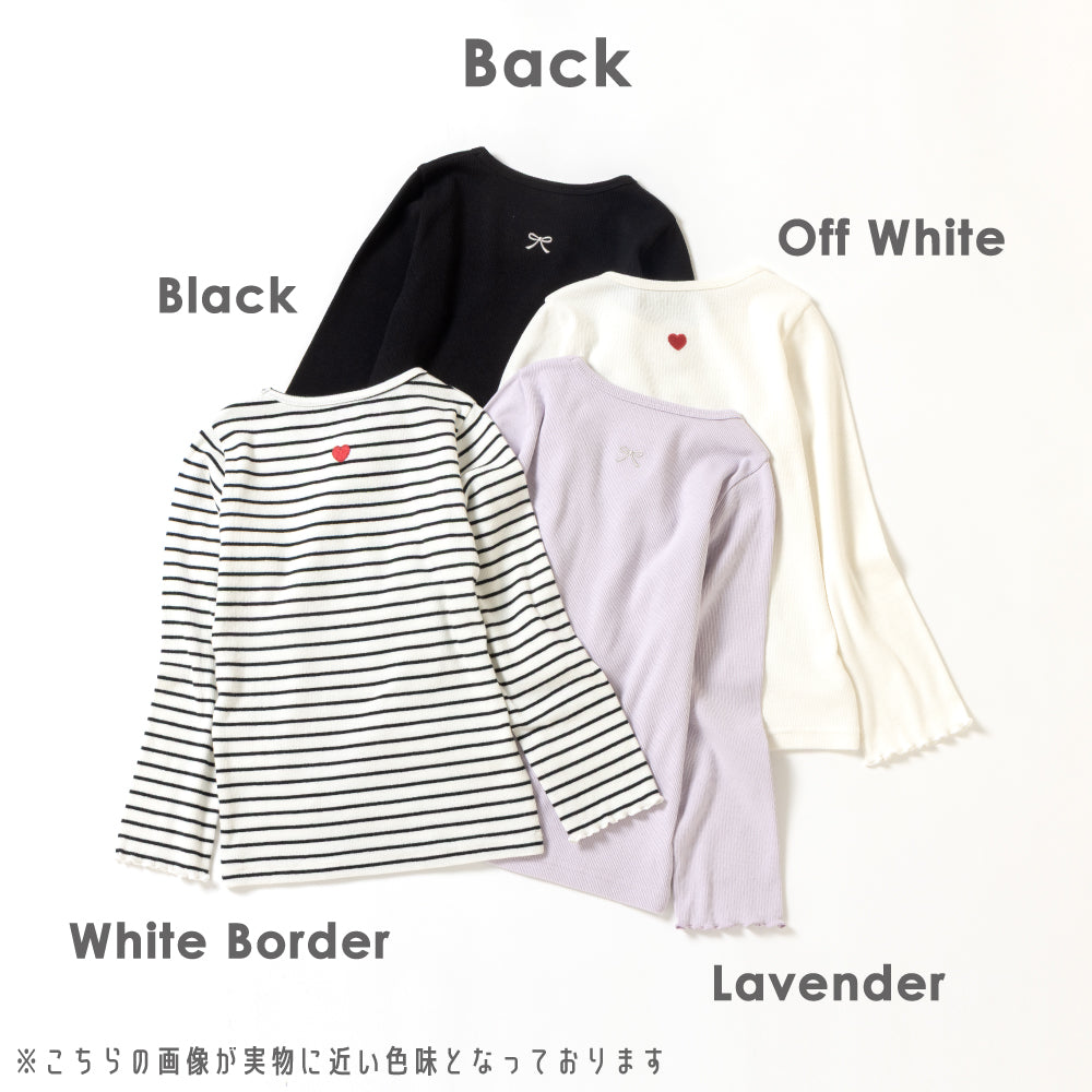 【2026年 春新作】ストレッチリブ長袖Tシャツ