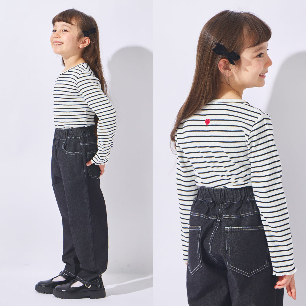 【2026年 春新作】ストレッチリブ長袖Tシャツ