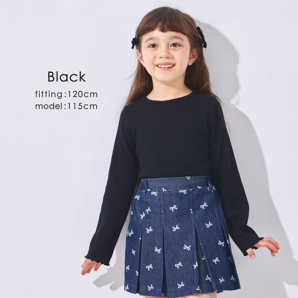 【2026年 春新作】ストレッチリブ長袖Tシャツ