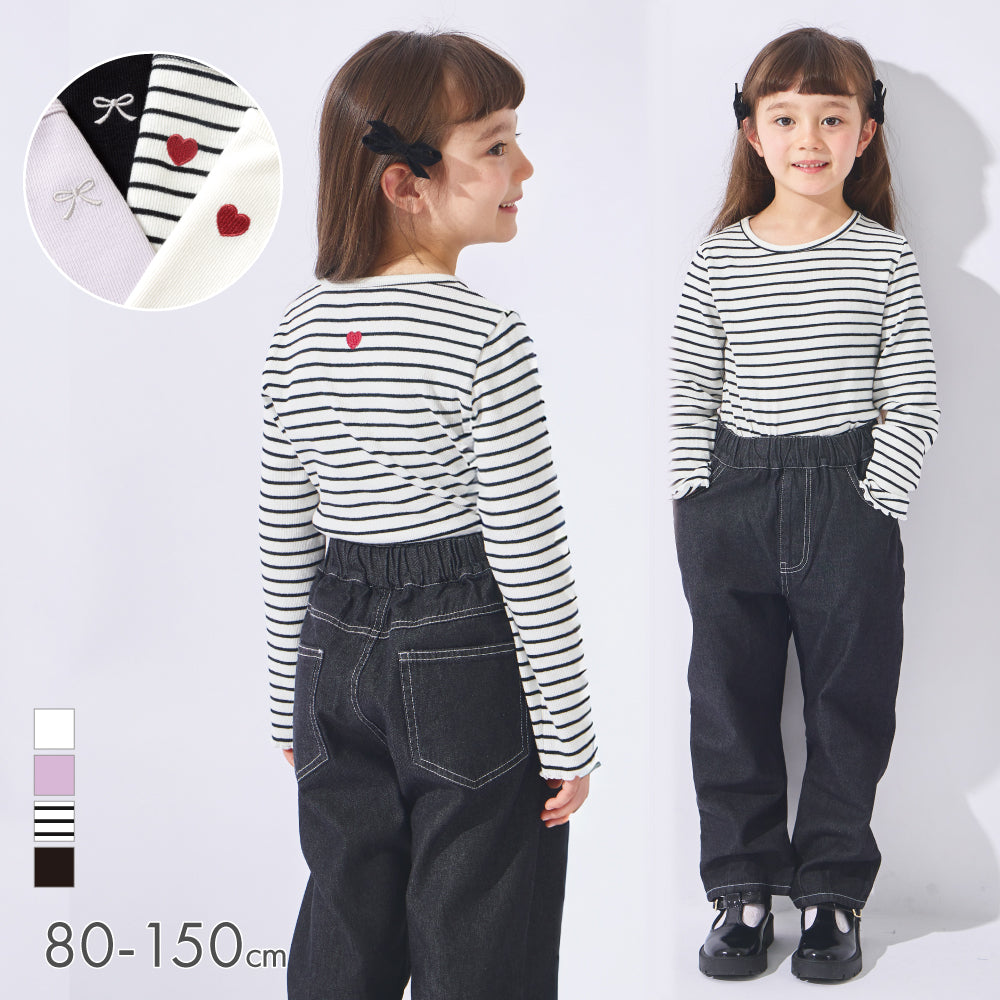 ストレッチリブ長袖Tシャツ