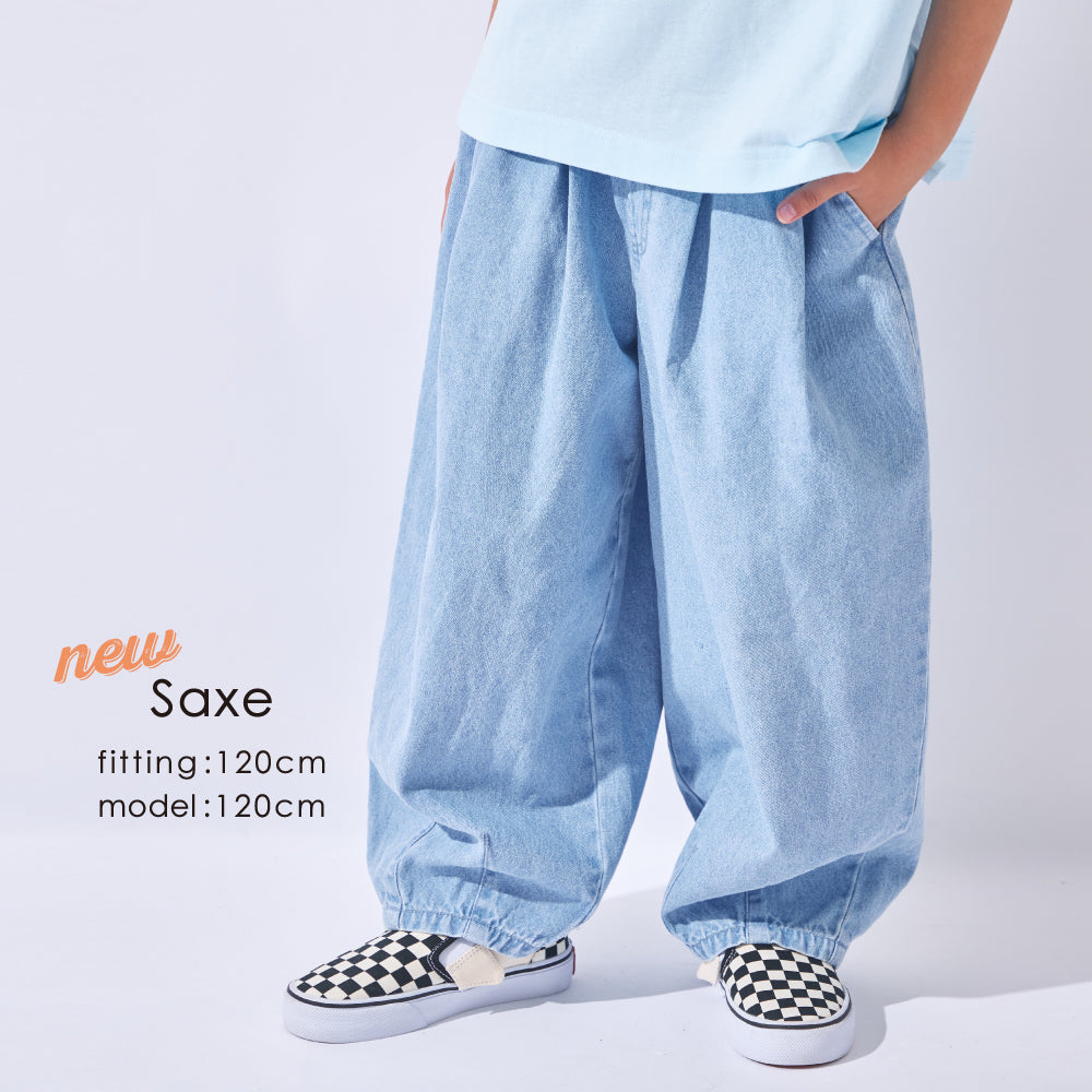 はくだけ今っぽい コクーンデニムパンツ