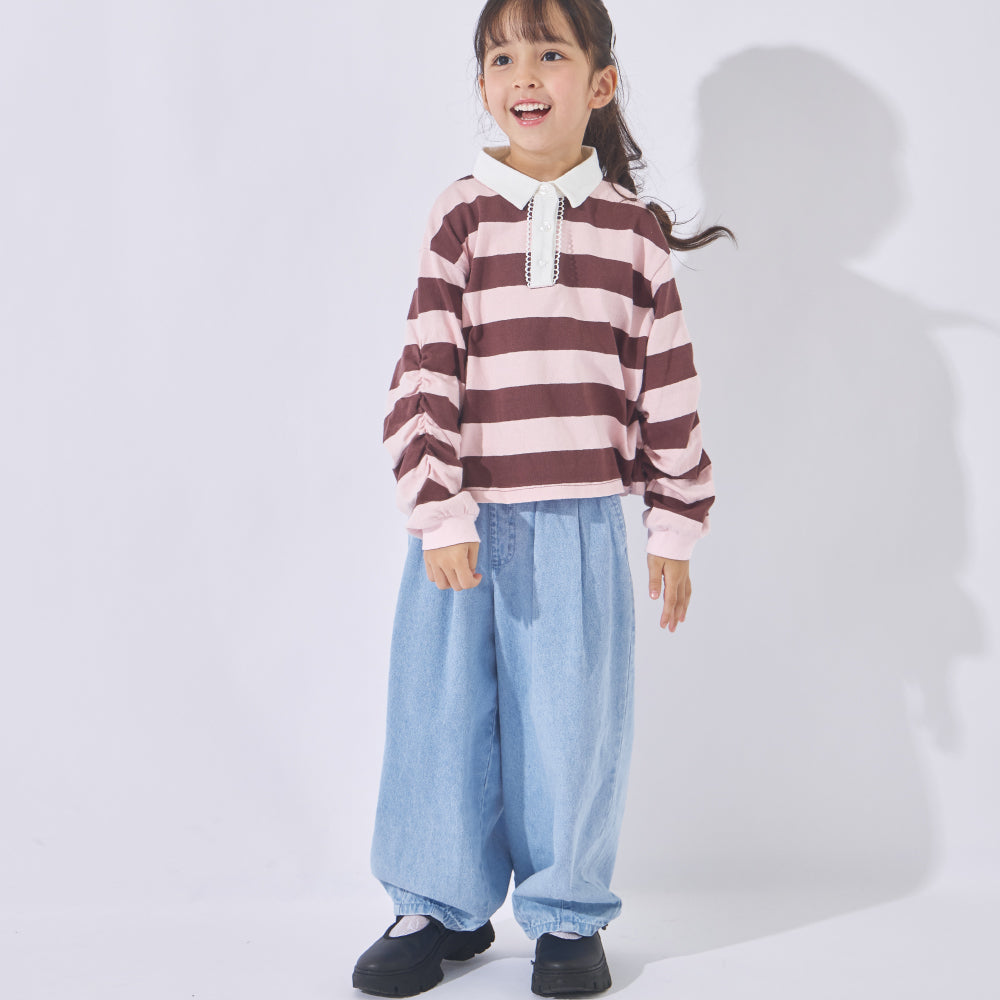 はくだけ今っぽい コクーンデニムパンツ