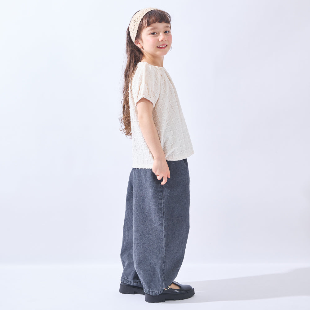 はくだけ今っぽい コクーンデニムパンツ