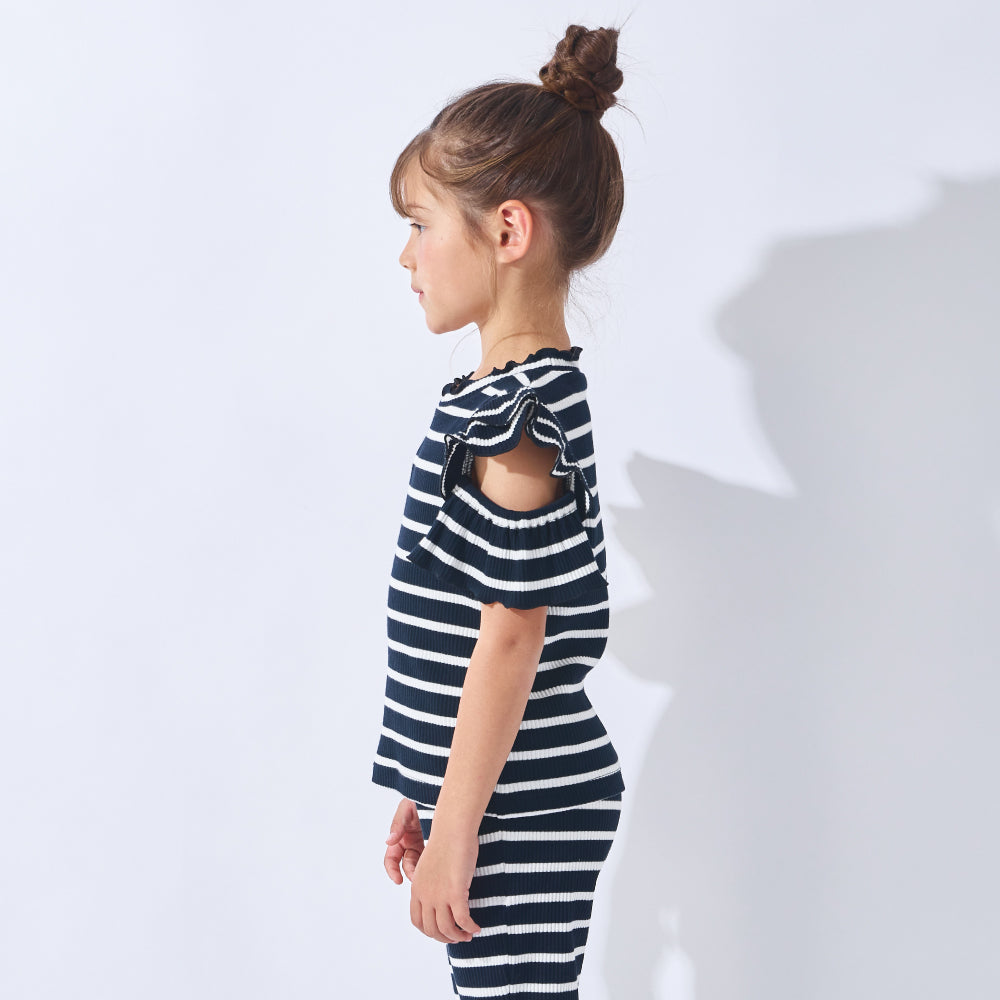 【2026年 春新作】肩あきフリルトップス